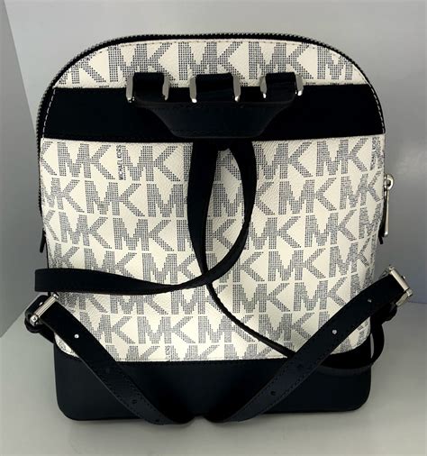 michael kors large emmy backpack 35s8gy3b1r navy|Michael Kors Emmy Large Pebbled Leather Backpack.